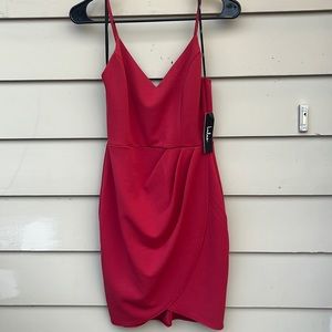 Lulus red mini dress with spaghetti straps